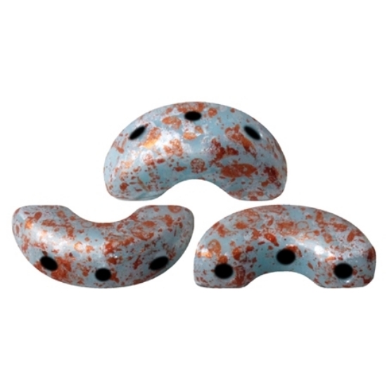 Picture of Arcos® par Puca® 5x10mm Opaque Turquoise Tweedy x10g