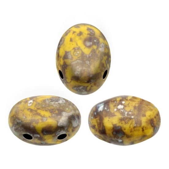 Picture of Samos® par Puca® 7x5mm Opaque Jonquil Picasso x10g