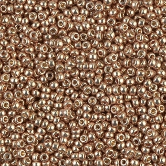 Picture of Miyuki Rocaille 8/0 4204 Duracoat Galvanized Champagne x10g