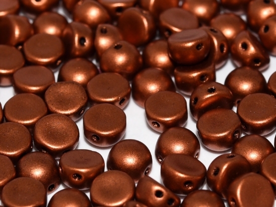 Picture of 2-Hole Cabochon 6mm Copper x25