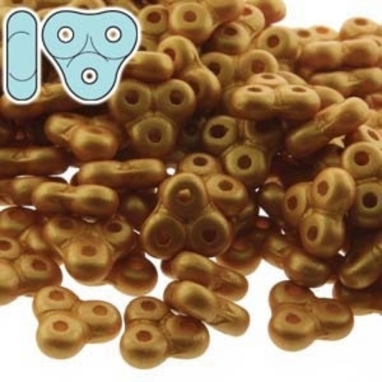 Picture of Trinity Beads 8mm Mat Metallic Gold x10g