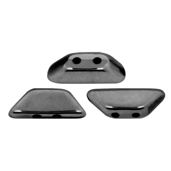 Picture of Tinos® par Puca® 4x10mm Jet Hematite  x10g
