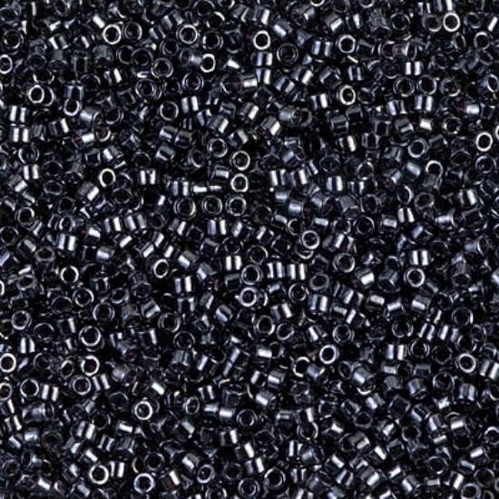 Picture of Miyuki Delica 10/0 DBM1 Gunmetal x10g