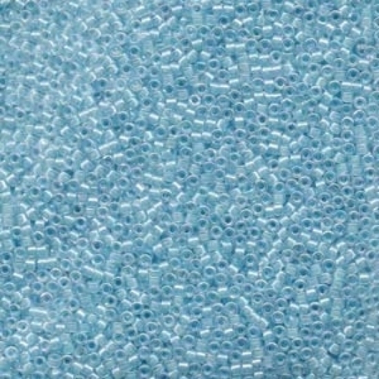 Picture of Miyuki Delica 10/0 DBM57 Aqua Lined Crystal AB x10g