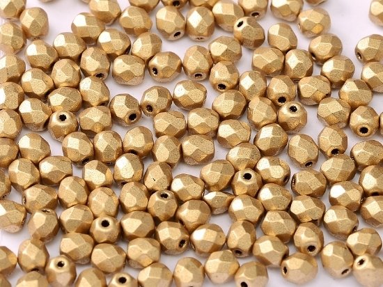 Picture of Fire-Polished 4mm Aztec Gold x100
