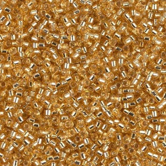 Picture of Miyuki Delica 10/0 DBM42 Silver Lined Gold x10g