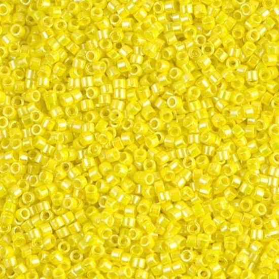 Picture of Miyuki Delica 10/0 DBM160 Opaque Yellow AB x10g