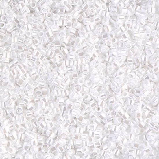 Picture of Miyuki Delica 10/0 DBM201 White Pearl x10g