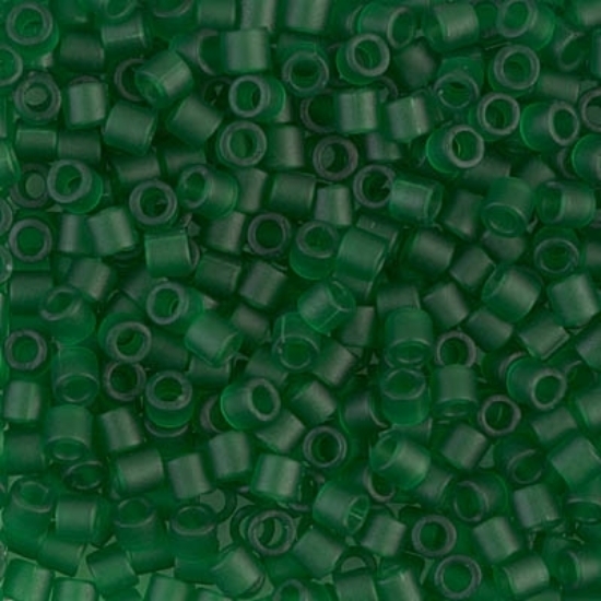 Picture of Miyuki Delica 8/0 DBL746 Mat Transparent Green x10g