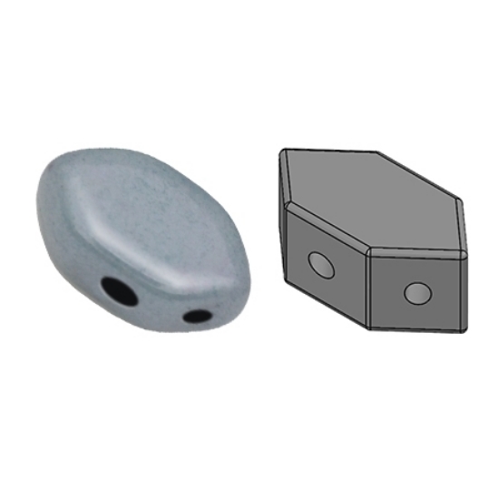 Picture of Paros® par Puca® 7x4mm Opaque Blue Ceramic Look x10g