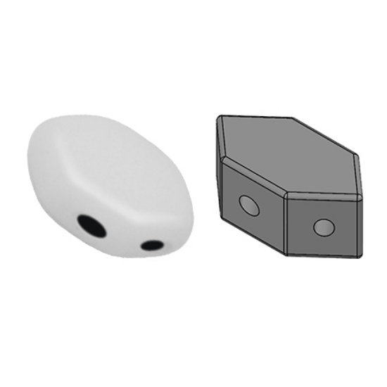 Picture of Paros® par Puca® 7x4mm Opaque White x10g