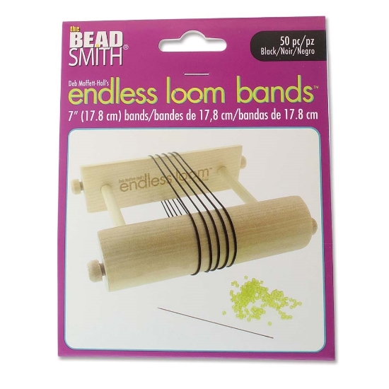 Picture of Endless Loom Bands 17,8cm Black x50