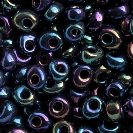 Picture of Miyuki Magatama 4mm 452 Metallic Dark Blue Iris x10g