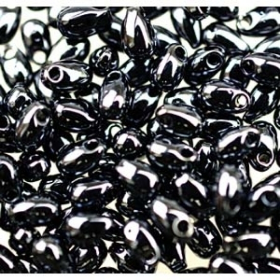 Picture of Miyuki Long Drop 3x5.5mm 451 Gunmetal x10g