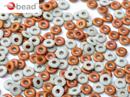 Picture of O Bead 4mm Chalk White Sunset Mat x5g