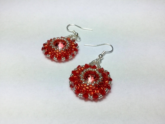 Picture of Radschka Oorbellen met Swarovski Rivolli