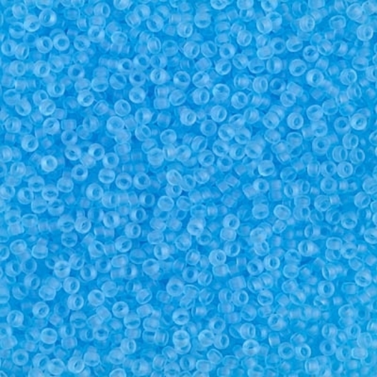 Picture of Miyuki Rocaille 15/0 148F Mat Transparent Aqua x10g