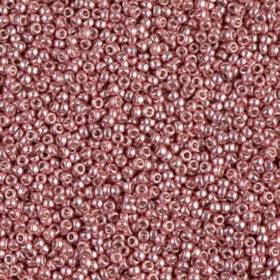 Picture of Miyuki Rocaille 15/0 4209 Duracoat Galvanized Dark Coral x10g