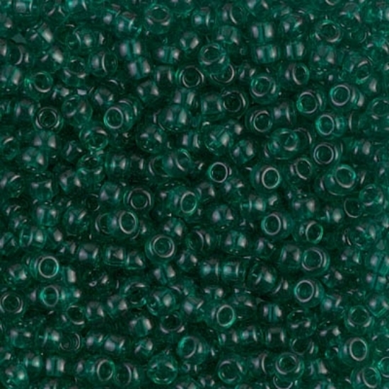 Picture of Miyuki Rocaille 8/0 147 Transparent Emerald x10g