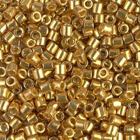 Picture of Miyuki Delica 8/0 DBL1832 Duracoat Galvanized Gold x10g
