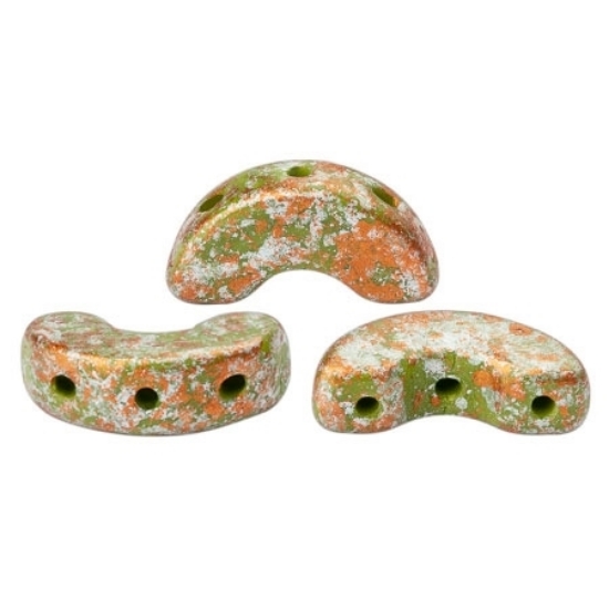 Picture of Arcos® par Puca® 5x10mm Opaque Green Tweedy x10g