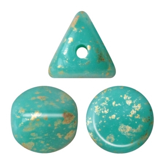Picture of Ilos® par Puca® 5x5 mm Opaque Green Turquoise Splash x10g