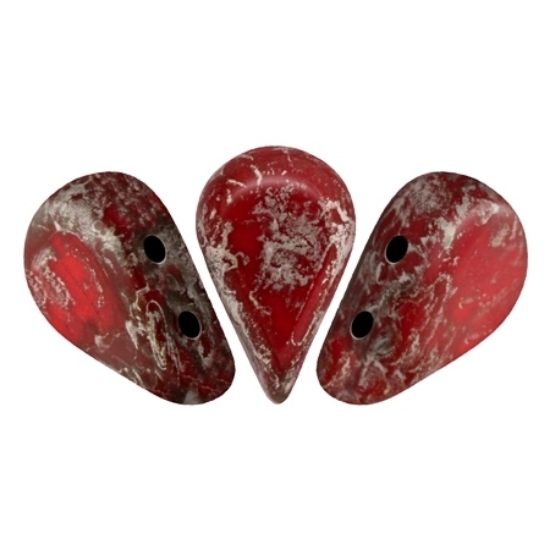 Picture of Amos® by Puca® 5x8mm Opaque Light Coral Ladybug x10g