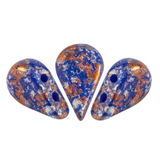 Picture of Amos® by Puca® 5x8mm Opaque Sapphire Tweedy x10g