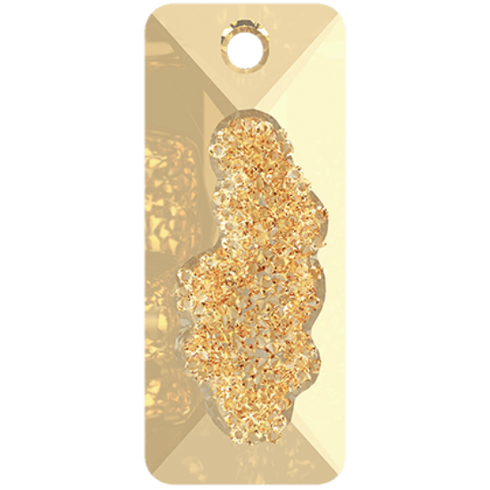 Picture of Swarovski 6925 Growing Crystal Rectangle 36mm Crystal Golden Shadow x1
