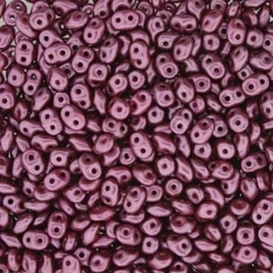 Picture of MiniDuo 2x4mm Pastel Burgundy x10g