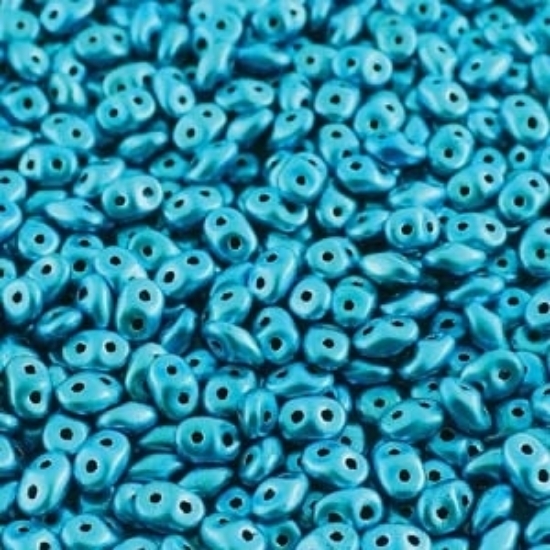 Picture of MiniDuo 2x4mm Metalust Turquoise x10g