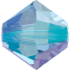 Picture of Swarovski 5328 Xilion Bead 4 mm Light Sapphire Shimmer x100