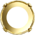 Picture of Cabochon setting for 1122 Rivoli 14mm Gold Plated x1