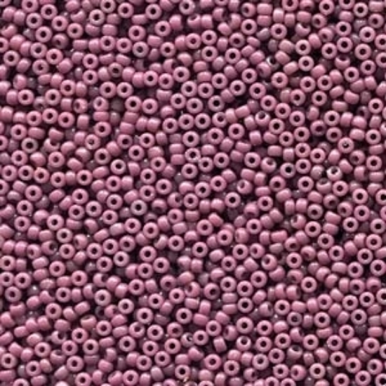 Picture of Miyuki Rocaille 15/0 4487 Duracoat Opaque Dyed Mauve x10g