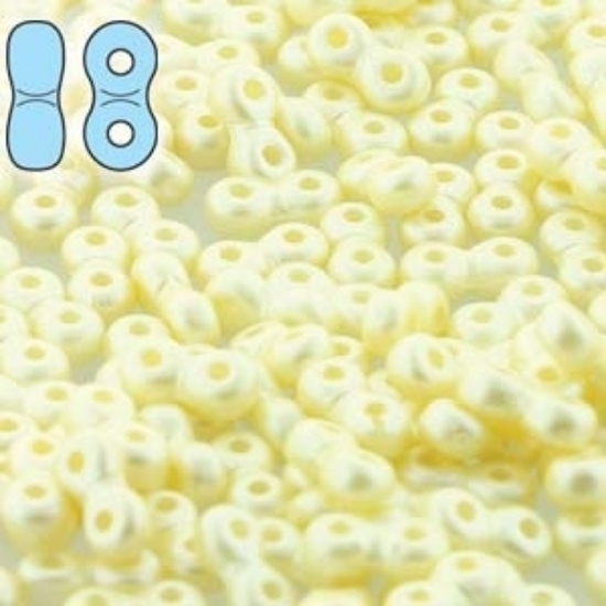 Picture of Infinity Beads 3x6mm Pastel Cream x10g