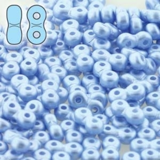 Picture of Infinity Beads 3x6mm Pastel Light Sapphire x10g