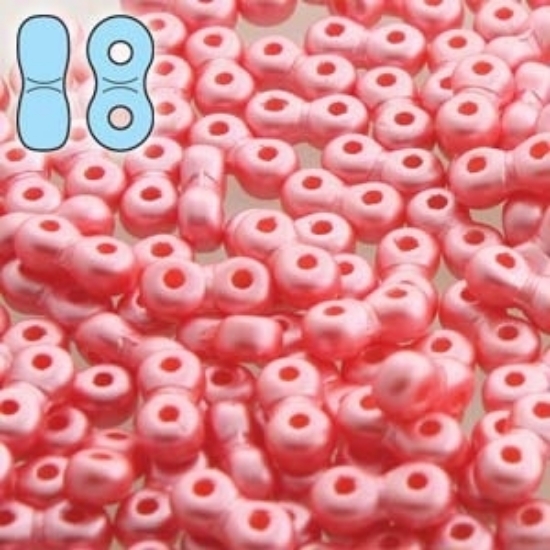Picture of Infinity Beads 3x6mm Pastel Light Coral x10g