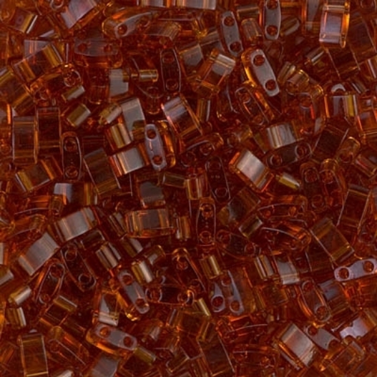 Picture of Miyuki Half Tila 134 Transparent Dark Topaz x5g