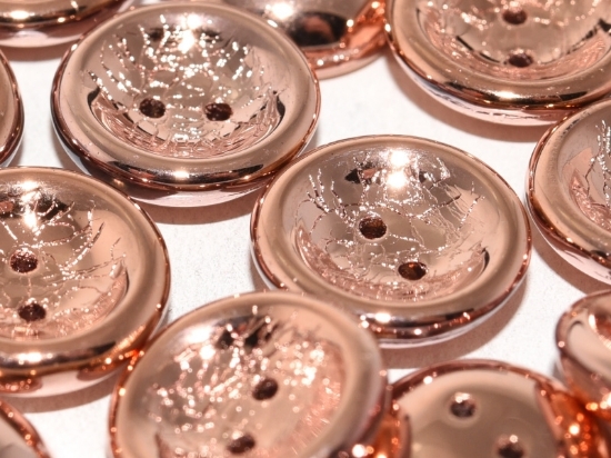 Picture of Cup Button Beads 14mm Crystal Capri Gold Full x5