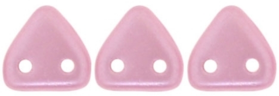 Picture of Czechmates Triangle 2 holes 6 mm Pearl Coat Flamingo x10g