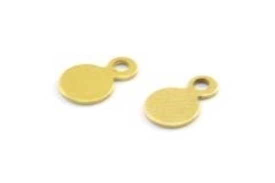 Picture of Component Round 4.5mm w/eye Brass x20