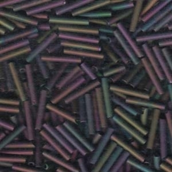 Picture of Matsuno Bugle Bead #5 - 12mm 613M Iris Mat Purple x10g