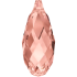 Picture of Swarovski 6010 Briolette Pendant 13mm Rose Peach  x1