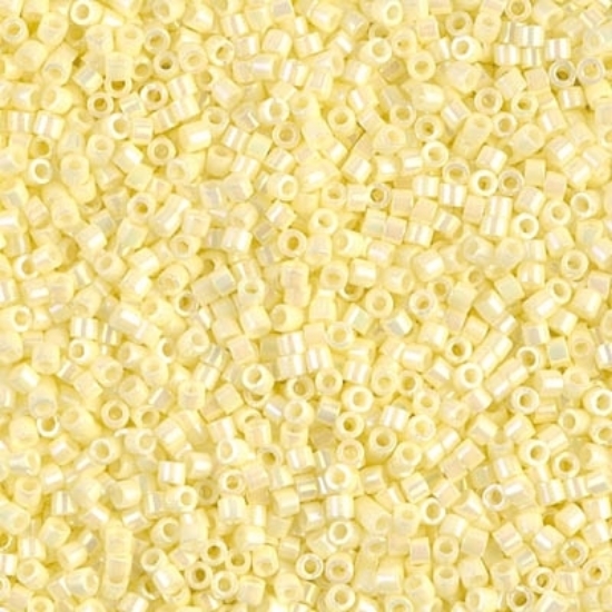 Picture of Miyuki Delica 11/0 DB1501 Opaque Pale Yellow AB x10g
