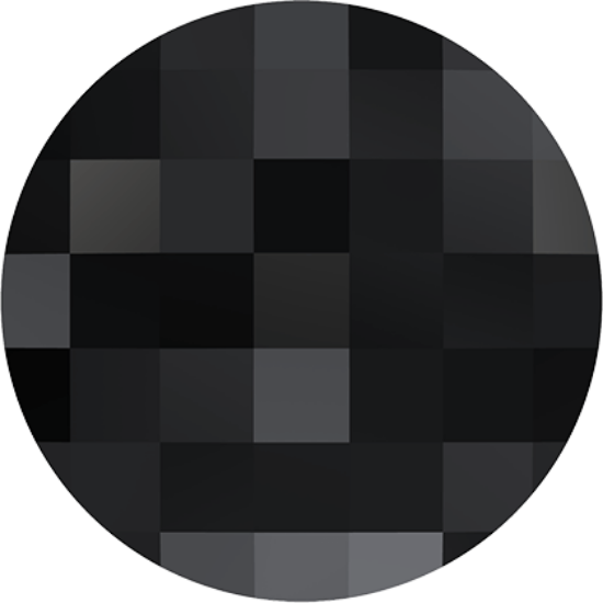 Picture of Swarovski 2035 Chessboard Circle 14mm Jet x1