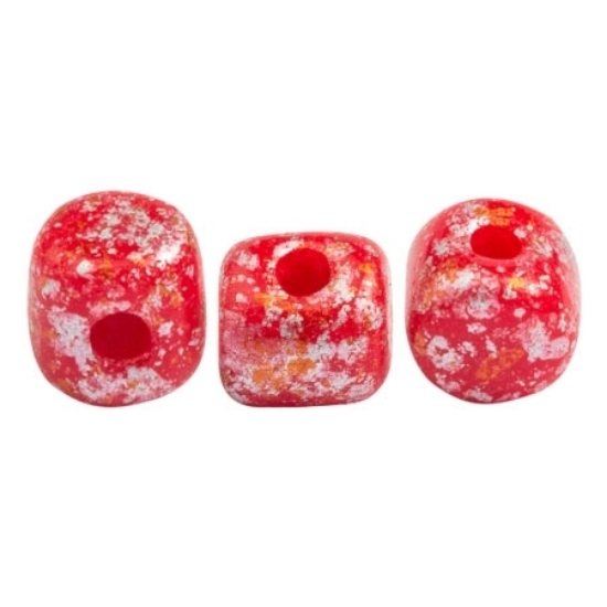 Picture of Minos® par Puca® 2.5x3 mm Opaque Coral Red Tweedy x10g
