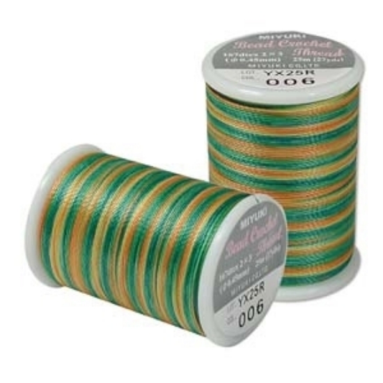 Picture of Miyuki Bead crochet 0.45mm Earth Tone x25m