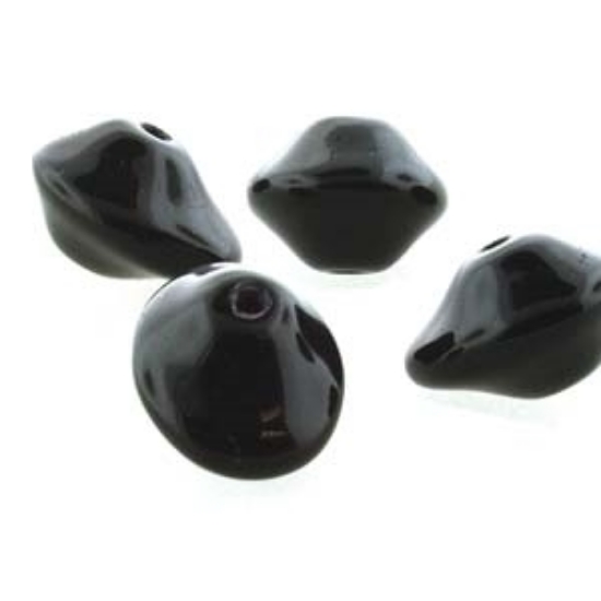 Picture of Ufo bead 7x11mm Jet x20