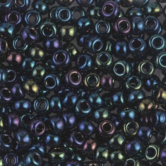 Picture of Miyuki Rocaille 6/0 452 Metallic Dark Blue Iris x10g