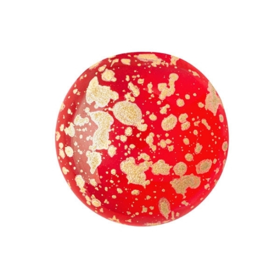 Picture of Cabochons par Puca® 18mm Light Siam Splash Gold  x1
